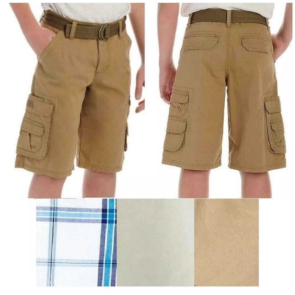 Boys Belted Cargo Shorts LEE Wyoming Loose fit size 10 12 14H NEW